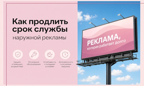 Как продлить срок службы наружной рекламы в  Вязниках