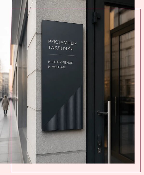 Рекламные таблички в Вязниках по цене от 4807 р. | Аванза-Взн