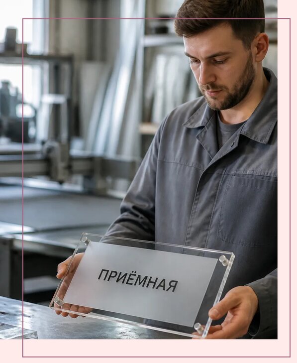 Таблички из оргстекла на заказ в Вязниках от 4166 р. | Аванза-Взн